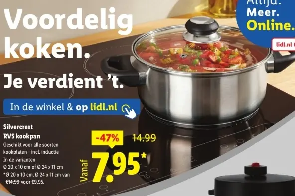 Aanbieding: RVS kookpan