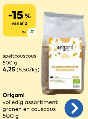 Promotie: speltcouscous