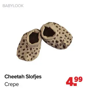 Aanbieding: Cheetah Slofjes