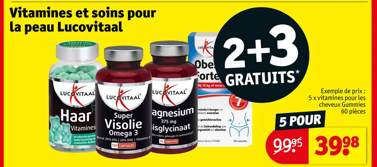 Offre: Vitamines et soins pour la peau Lucovitaal