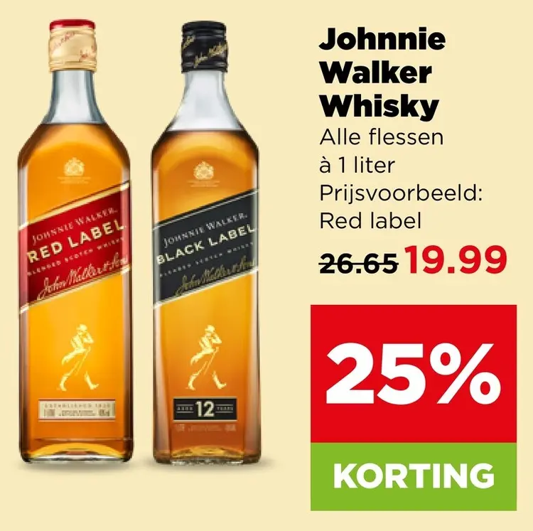 Aanbieding: Johnnie Walker Whisky