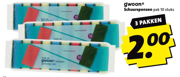 Aanbieding: Schuursponzen
