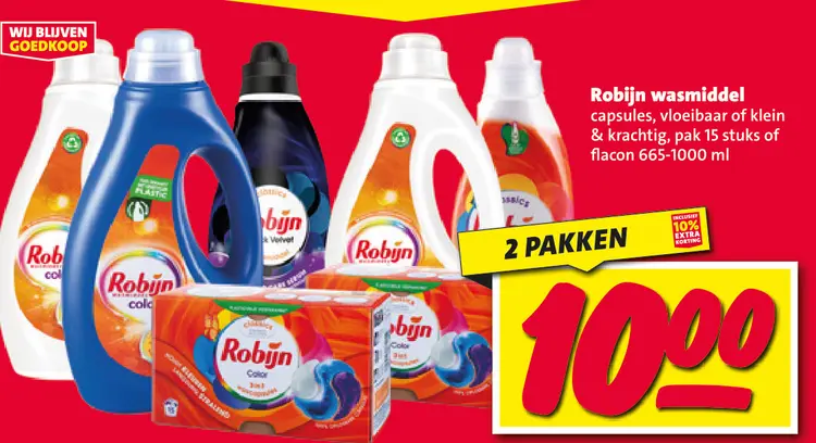 Aanbieding: Robijn wasmiddel