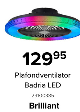 Aanbieding: Plafondventilator Badria LED