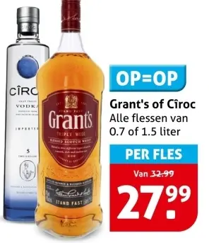 Aanbieding: Grant's of Cîroc