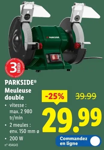 Offre: Meuleuse double