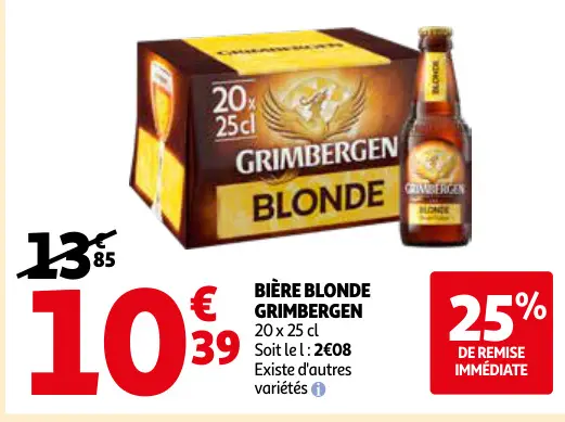 Offre: Bière blonde