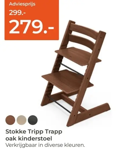 Aanbieding: Tripp Trapp oak kinderstoel