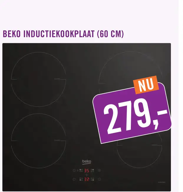 Aanbieding: Inductiekookplaat