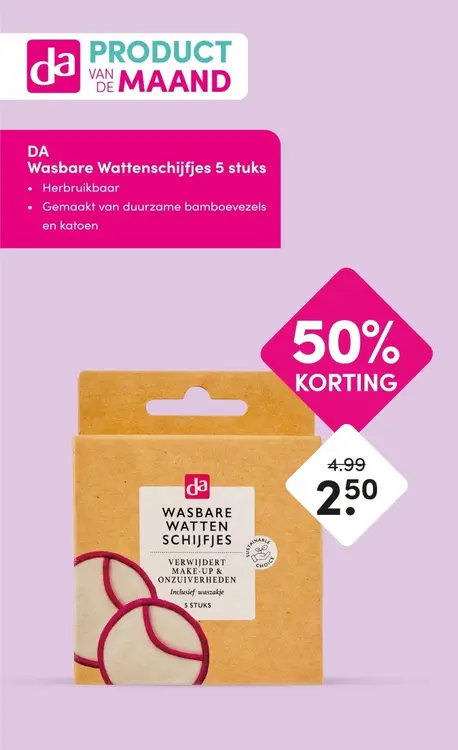 Aanbieding: Wasbare wattenschijfjes