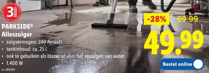 Promotie: PARKSIDE® Alleszuiger