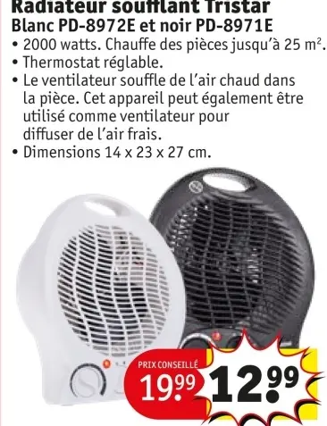 Offre: Radiateur soufflant