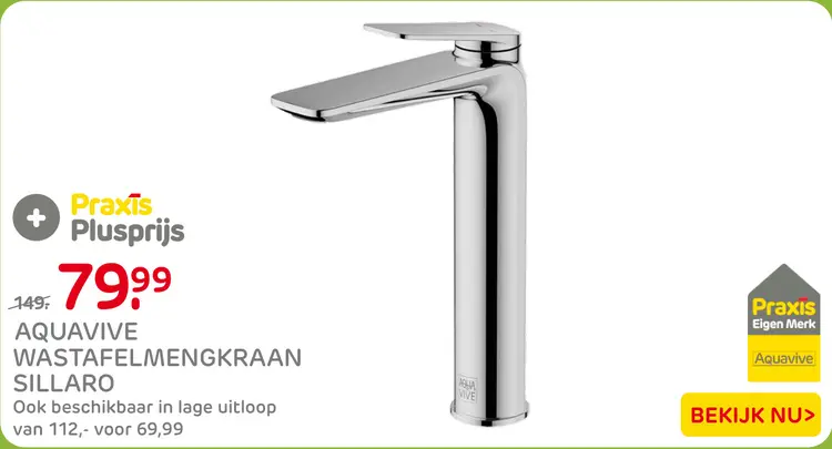 Aanbieding: Wastafelmengkraan Sillaro