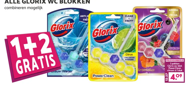 Aanbieding: Glorix WC Blokken