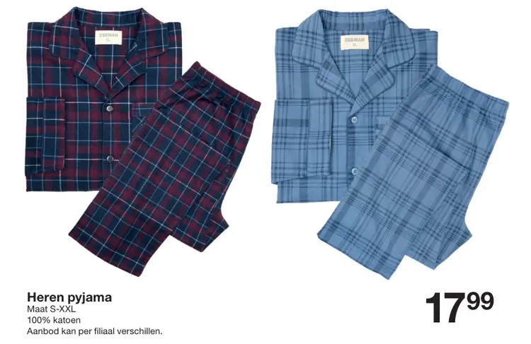 Promotie: Heren pyjama