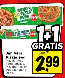 Aanbieding: Pizzadeeg