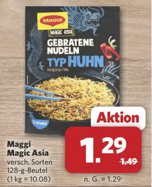 Aanbieding: Gebratene Nudeln Typ Huhn
