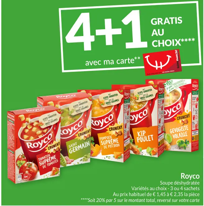 Offre: Soupe déshydratée