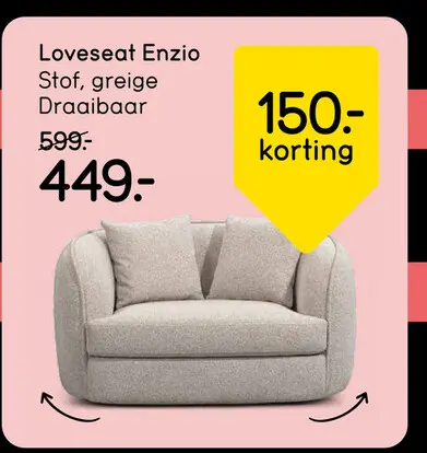 Aanbieding: Loveseat Enzio