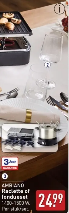 Aanbieding: Raclette of fondueset