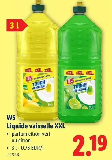 Offre: Liquide vaisselle XXL