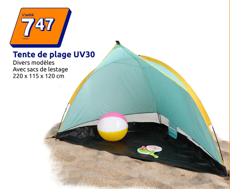 Offre: Tente de plage UV30