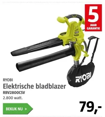 Aanbieding: Elektrische bladblazer