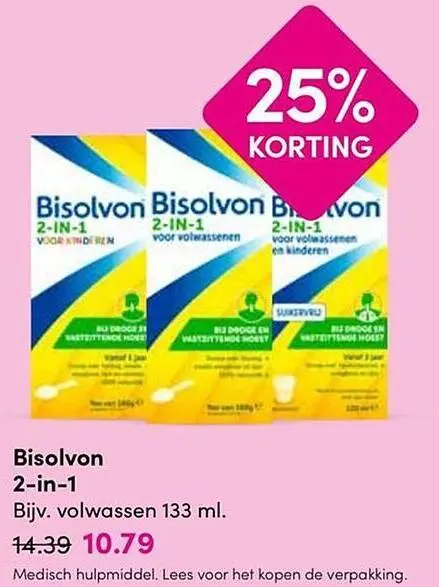 Aanbieding: Bisolvon 2-in-1