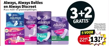 Aanbieding: Always, Always Dailies en Always Discreet