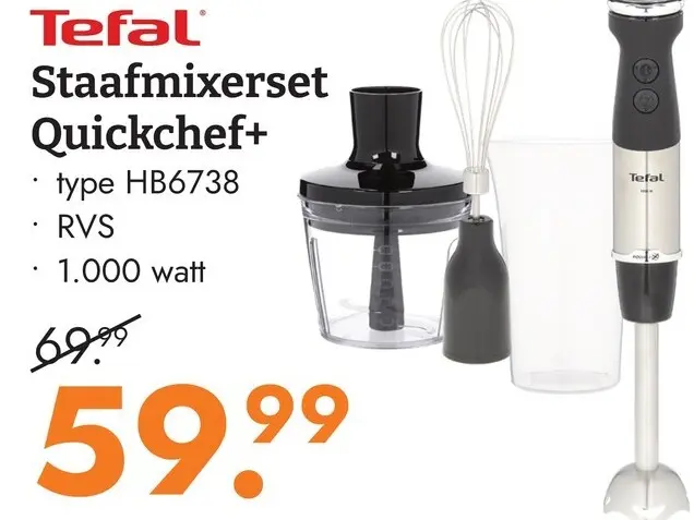 Aanbieding: Staafmixerset Quickchef+