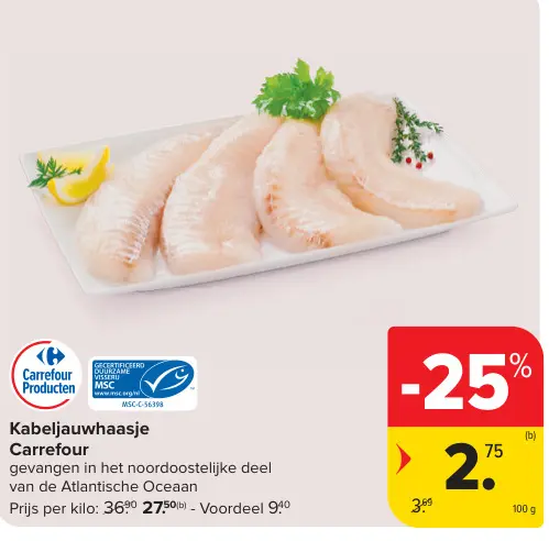 Promotie: Kabeljauwhaasje