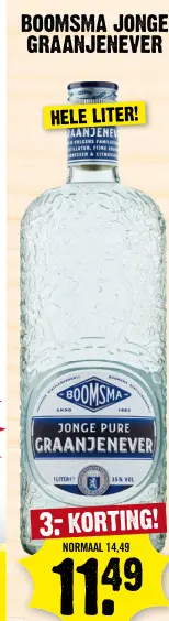 Aanbieding: Boomsma jonge graanjenever