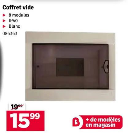 Offre: Coffret vide