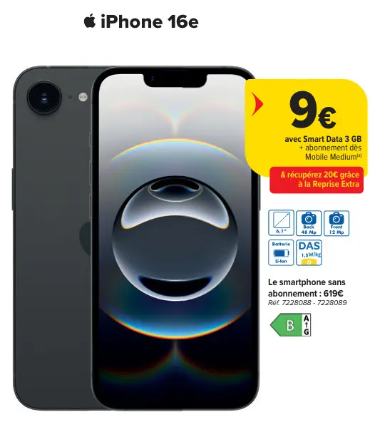Offre: iPhone 16e