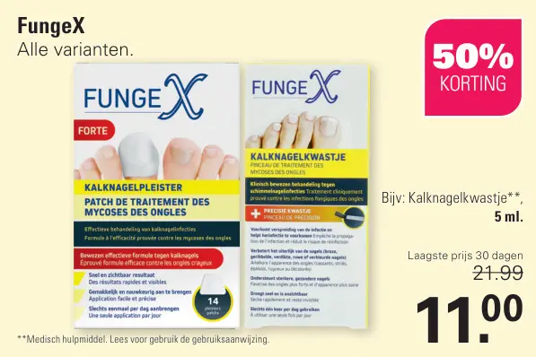 Aanbieding: FungeX Kalknagelkwastje