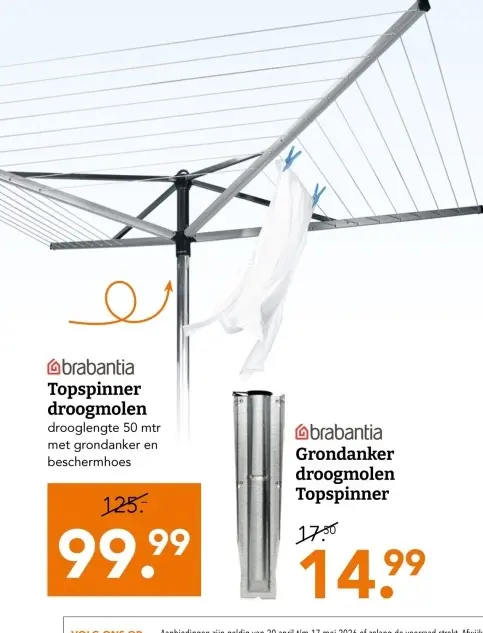 Aanbieding: Topspinner droogmolen