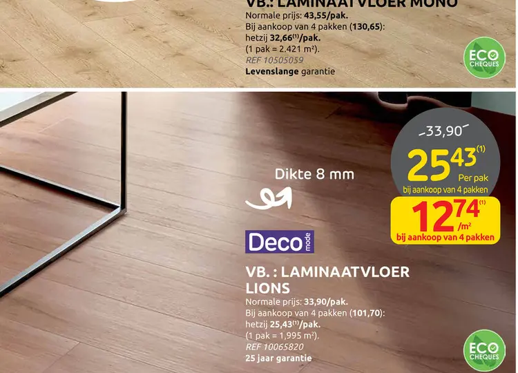 Promotie: Laminaatvloer lions