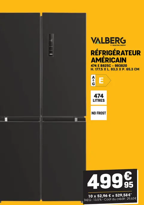 Offre: Réfrigérateur américain