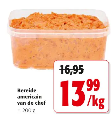 Promotie: Bereide americain