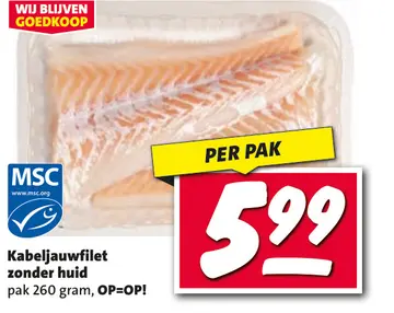 Aanbieding: Kabeljauwfilet