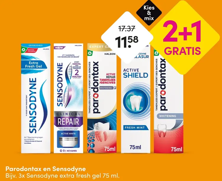 Aanbieding: Paradontax en Sensodyne