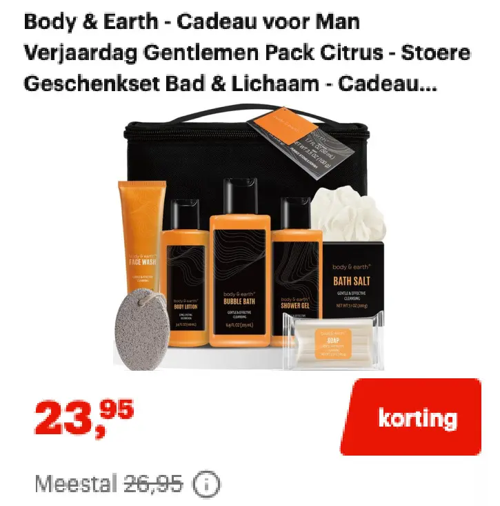 Promotie: Body & Earth Bath Set