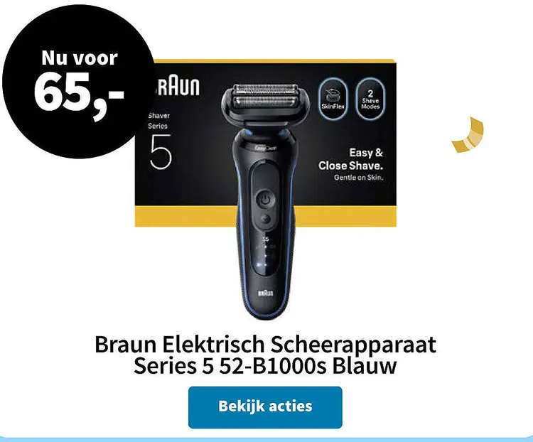Aanbieding: Elektrisch Scheerapparaat Series 5 52-B1000s 