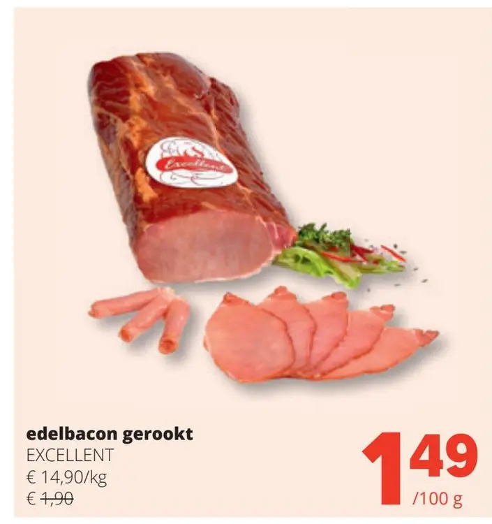 Aanbieding: edelbacon gerookt