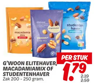 Aanbieding: Elitehaver, macadamiamix of studentenhaver