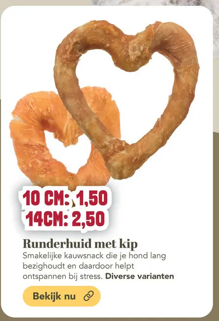 Aanbieding: Runderhuid met kip