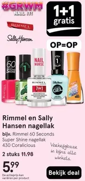 Aanbieding: Rimmel en Sally Hansen nagellak