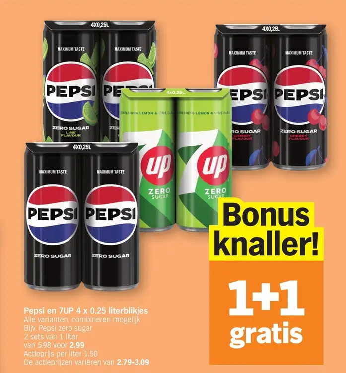Promotie: Pepsi en 7UP