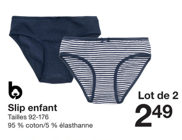 Offre: Slip enfant