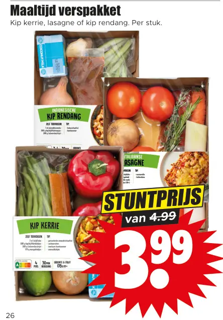 Aanbieding: Maaltijd verspakket